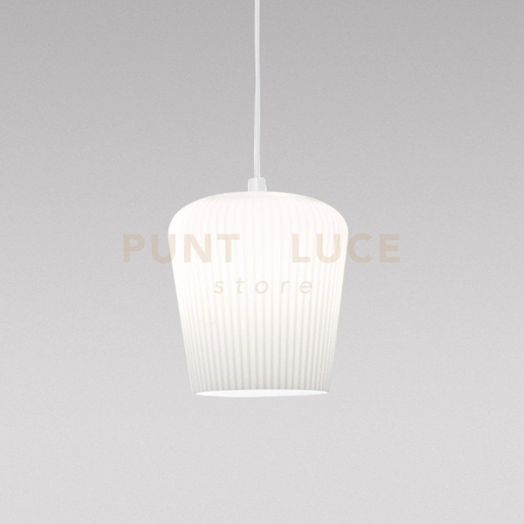 NUMA V/P- VETRO  BIANCO-OPALE CON DECORAZIONE COSTE VERTICALI