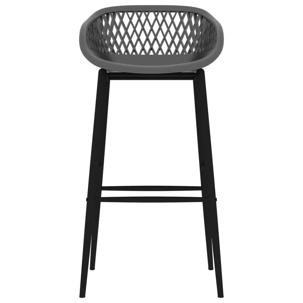 Set da Bar 5 pz Bianco e Grigio 3057433