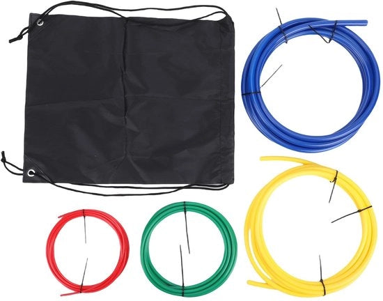 Set di Pijpe per Buisbuiger 4 pezzi - Materiale PE - Lunghezza 1,2 m - Codice colore - Flessibile - Duraturo - Buisbuiger