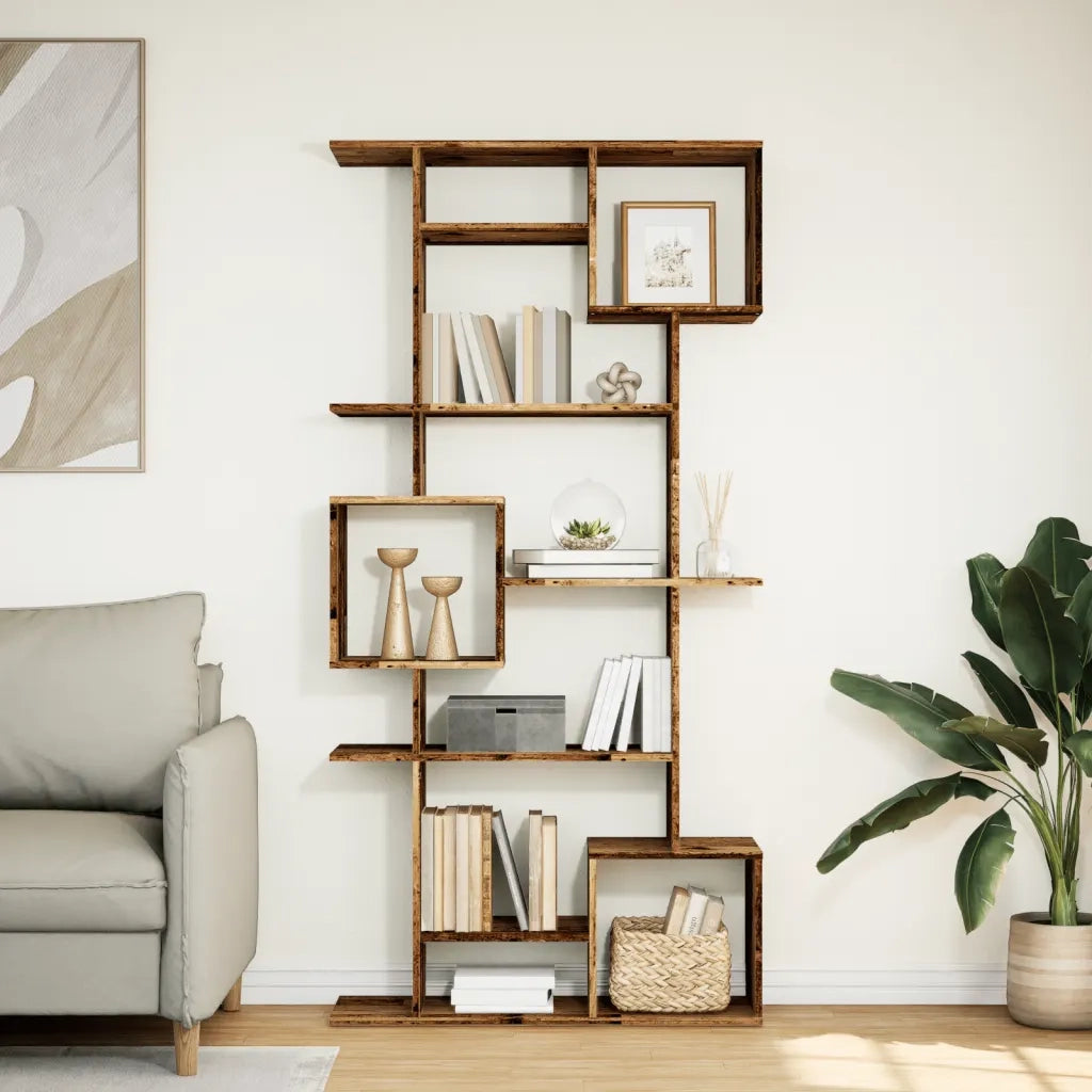 Libreria Legno Antico 92x29x188 cm in Legno Multistrato 3310323