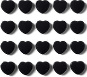 Magnetici per lavagne, magneti forti a forma di cuore - 20 pezzi di piccoli magneti per frigorifero neri - piccoli magneti decorativi per parete magnetica e cucina - magneti forti per lavagne e bacheche