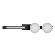 Applique Magnet nero/bianco LED 13W 2xG9 sfere Milagro
