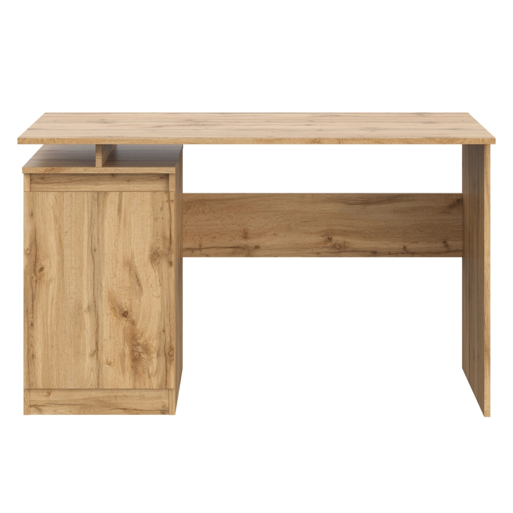 Scrivania SOLA - Capiente - Chiuso - Quercia Wotan - Larghezza 120 cm, Altezza 73 cm, Profondit? 59 cm