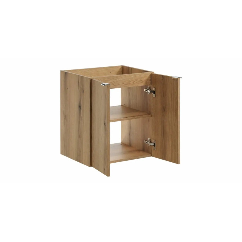 Mobile sottolavabo VANO – 2 porte – Colore rovere – L50 × P57 × H39 cm – Da appendere