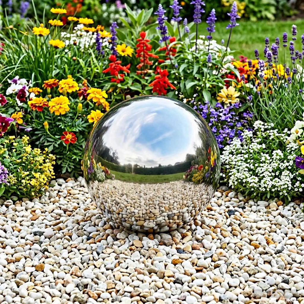 Palla a Specchio Ø 30 cm Argento Acciaio Inossidabile 201 42008427