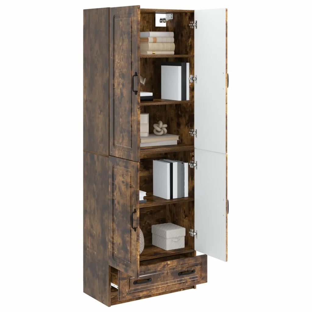 Set di armadi 2 pcs Rovere Fumo Legno ingegnerizzato