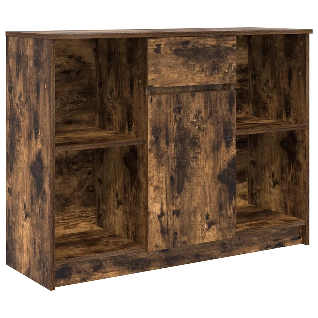 Credenza con Cassetto Rovere Fumo 101x35x76 cm in Truciolato 861566