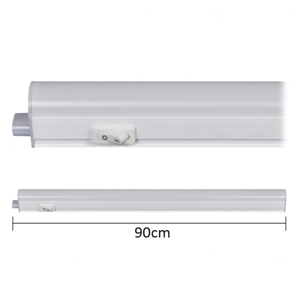Alca power t5 da 90cm 12w 220v 1000lm 4000k plafoniera reglette a led