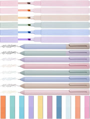 Set di pennarelli e pennini 14 pezzi - Inchiostro non bagnante Morandi, pennini gel e note adesive