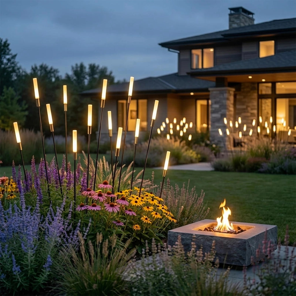 Lampione con Picchetto LED 0.5W Basso Consumo 24V Lampioncino Stelo di Luce Naturale 4000K Giardino Terreno Cespugli altezza 60cm