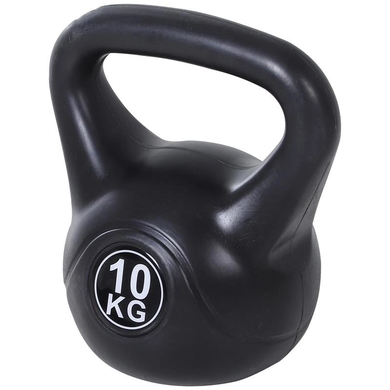 KETTLEBELL 10 KG PER ALLENAMENTO CROSS TRAINING NERO