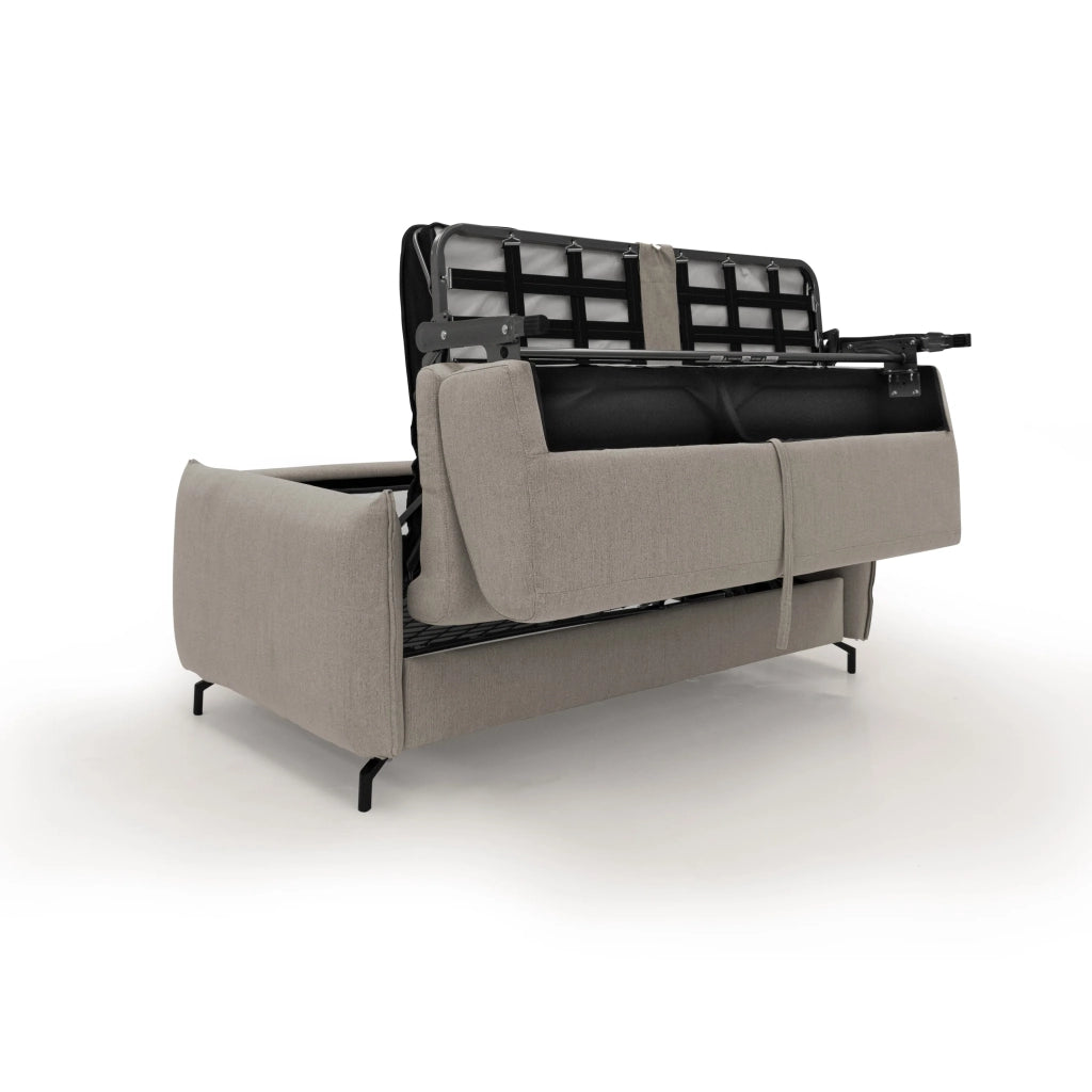 Scarlet Divano letto in tessuto misto cotone impermeabile T19 195 cm (mat.140x197) beige