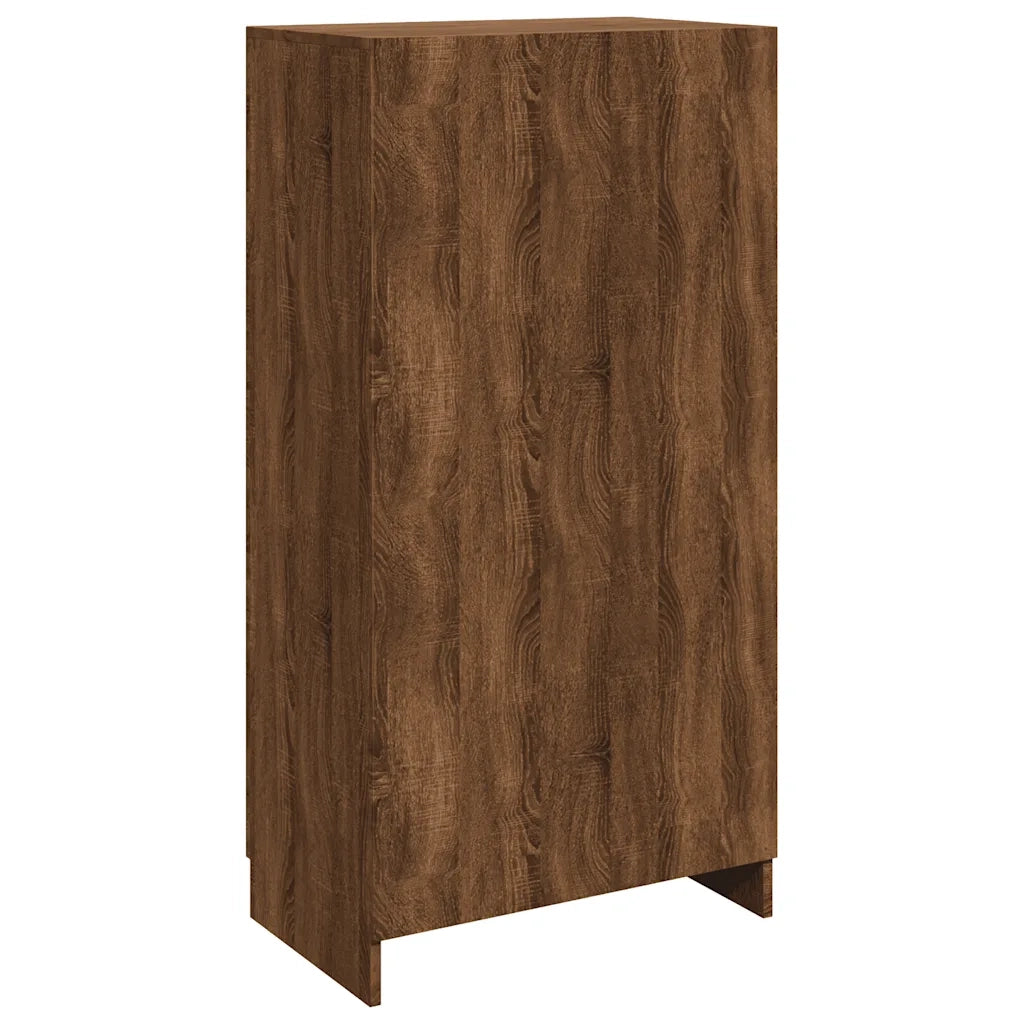 Scarpiera Rovere Marrone 55x35x108 cm in Legno Multistrato 342670