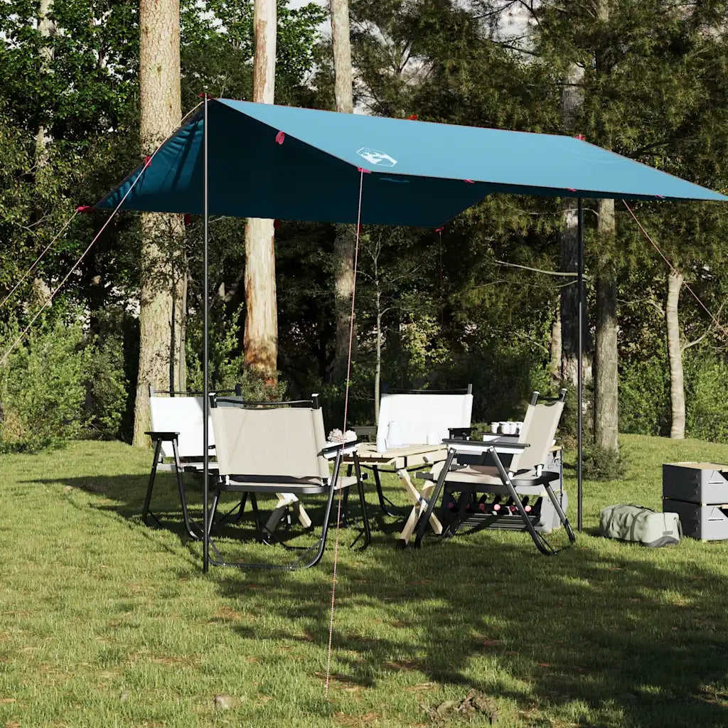Telone da campeggio | Tenda da campo Blu 300x294 cm Impermeabile