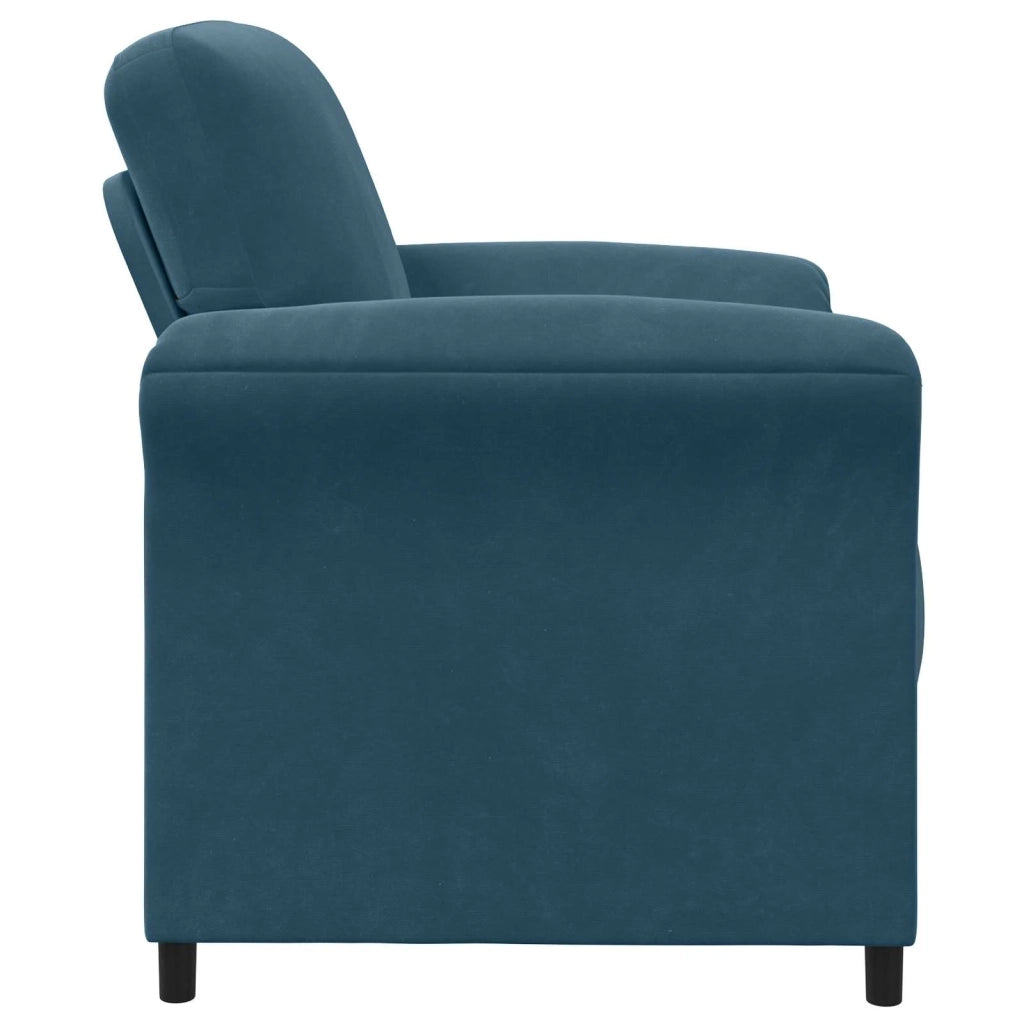 Divano 1 posto Blu 88 x 83 x 95 cm Velluto 42033934