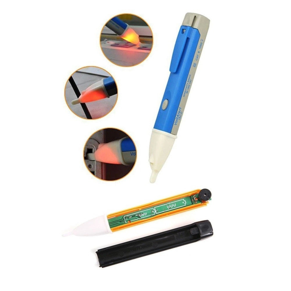 Trade Shop - Rilevatore Verifica Di Tensione Corrente Elettrica Penna Tester Led 90v 1000v -