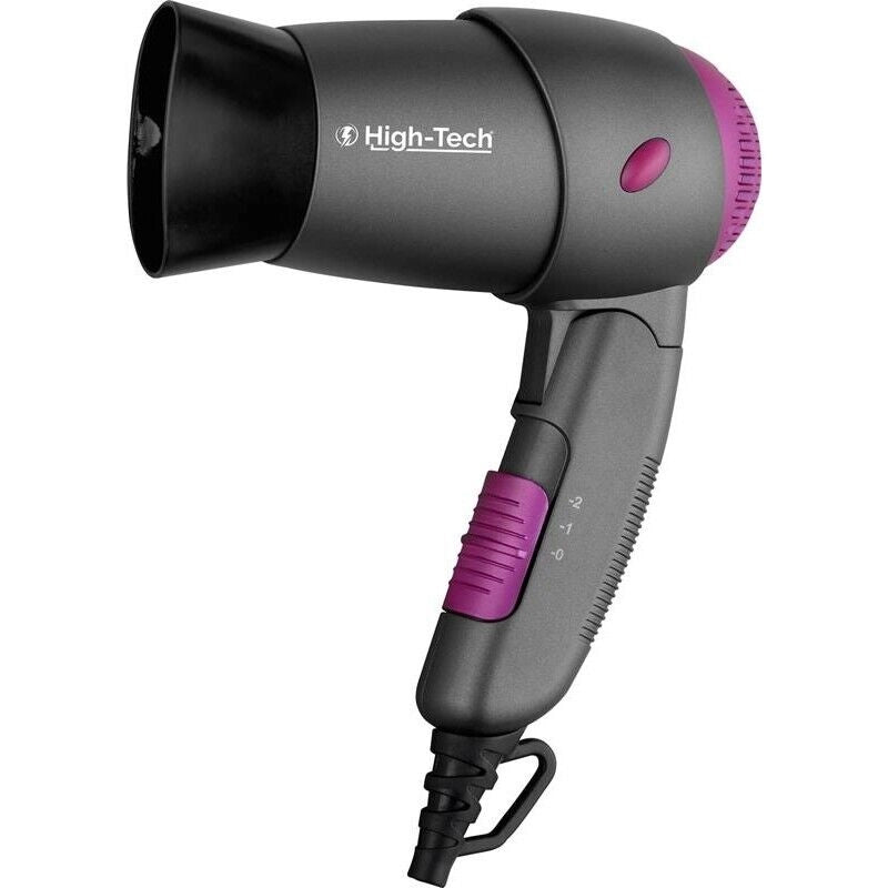 HIGH-TECH ASCIUGA CAPELLI PIEGHEVOLE 1200 W PHON DA VIAGGIO OKX