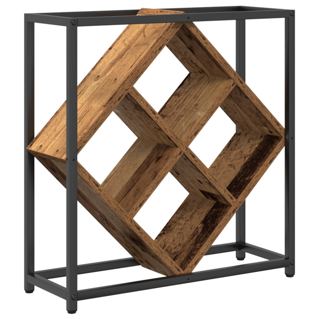 Portabottiglie in Legno Vecchio 51x18x52,5 cm in Legno Ingegnerizzato