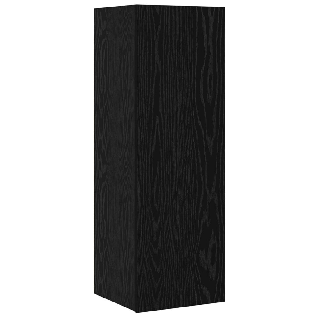 Set mobile TV 6 pz | Armadietto TV | Mobile Porta TV Rovere Nero 100 x 30 x 30 cm