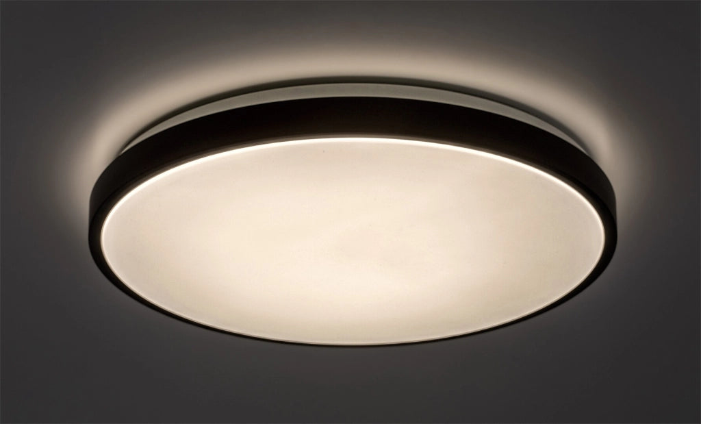 Plafoniera bagno tonda 42cm nero/bianco IP44 LED 48W Rabalux