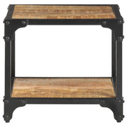 Tavolino da Salotto 40x40x36 cm Legno Massello di Mango Grezzo 321055