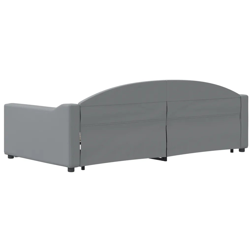 Divano Letto Estraibile Cassetti-Sofa Letto-Daybed Grigio Chiaro 100x200 Tessuto 371041