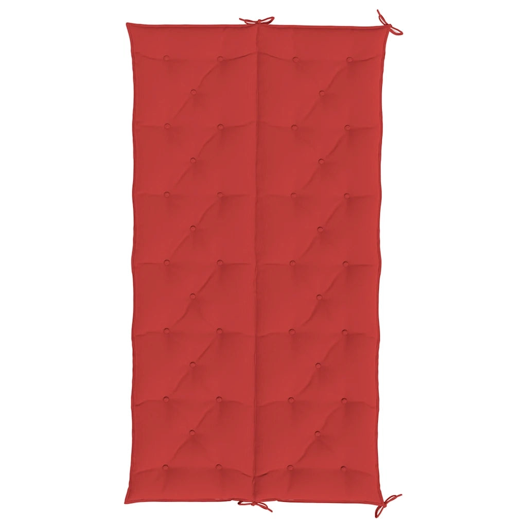 Cuscini per Panca 2 pz Rossi 200x50x7 cm in Tessuto Oxford