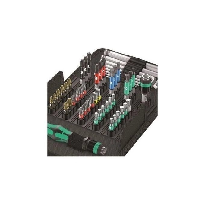 Wera 05057460001 Kraftform Kompakt 100 Set Punte Cacciavite 52 Pezzi BiTorsion Impaktor Rapidaptor Chiavi Hex-Plus