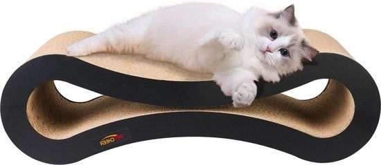 Pavimento da Gatto in Carta Cartonata - Giocattolo per Gatti con Catnip - Costruzione Dura - 50 x 23 x 15 cm