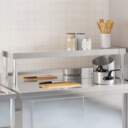 Ripiano per Tavolo da Lavoro 110x30x35 cm in Acciaio Inoxcod mxl 110714