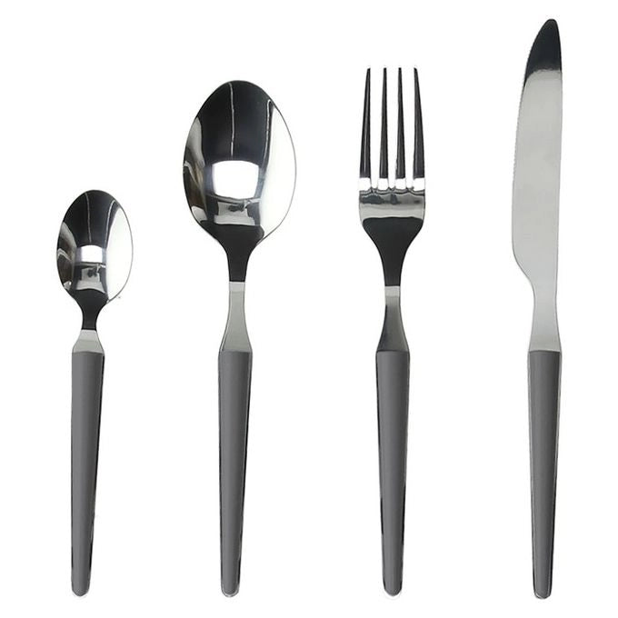 Tognana Porcellane Zen set di posate 24 pz Antracite, Stainless steel
