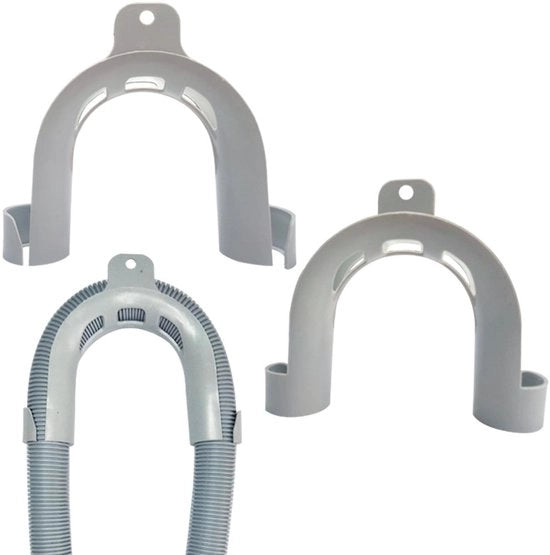 Set di scarico a U a doppio supporto - Dimensioni 12 x 10 cm - Materiale acrilico di alta qualità - Installazione facile - Tubo di scarico