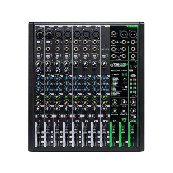Mixer disc jockey mackie profxv3 series 12 canali black - 0663961057911