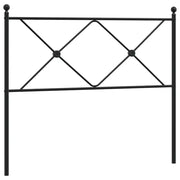 Testiera | Testata di Ricambio in Metallo Nero 100 cm