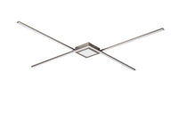 Plafoniera da Interno a LED in Metallo Nickel Opaco