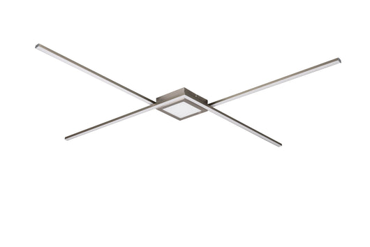 Plafoniera da Interno a LED in Metallo Nickel Opaco