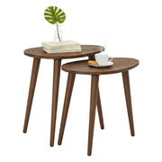Tavolino da salotto Janequeo, Tavolo basso da caffè, Portariviste per divano, Ripiano da soggiorno, 50x33h52 cm, Noce