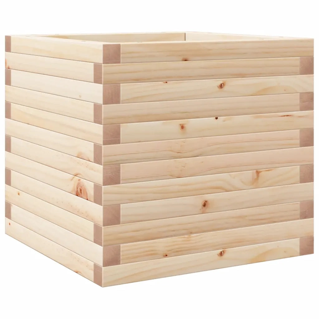 Fioriera da Giardino 50x50x45,5 cm in Legno Massello di Pino 847243