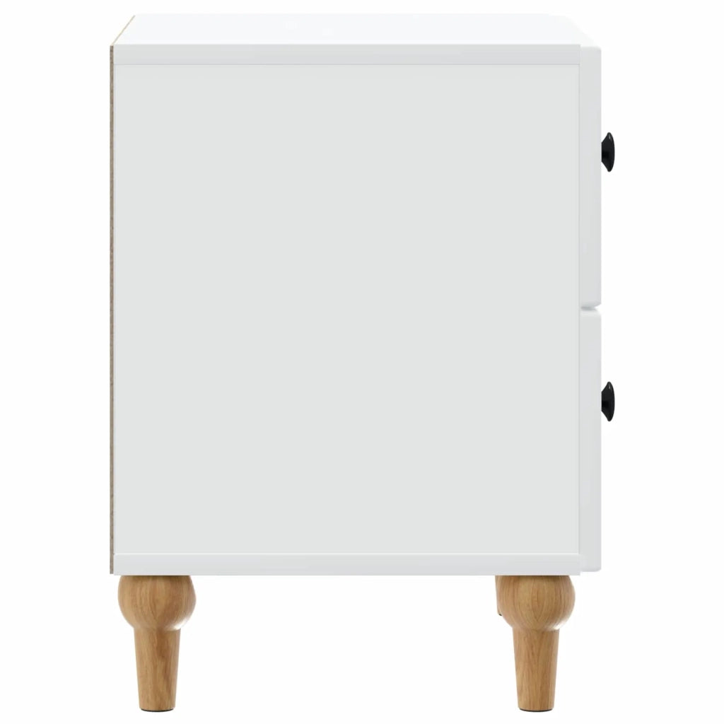 Set di 2 Comodini | Armadio da Notte | Mobiletto da notte con cassetto Bianco 43 x 34,5 x 48 cm