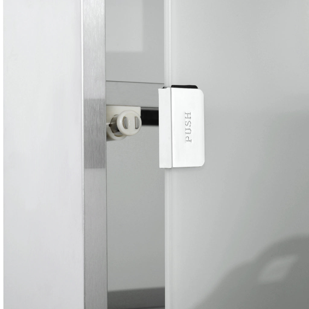 ARMADIO MEDICINALI 30x12x60 cm Acciaio Argento con serratura
