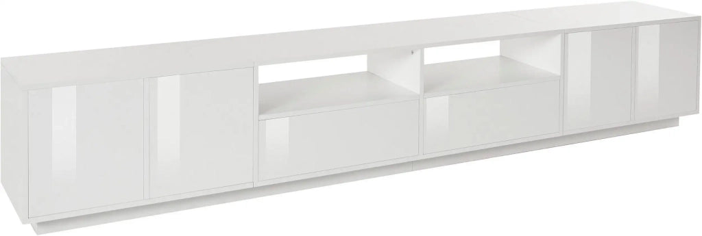Mobile porta TV 260cm design moderno bianco soggiorno Breid