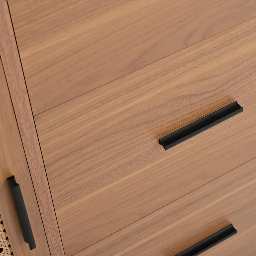 Credenza con 2 Ante Scorrevoli e 3 Cassetti ¨C MINIMAL ¨C 140x91x37 cm