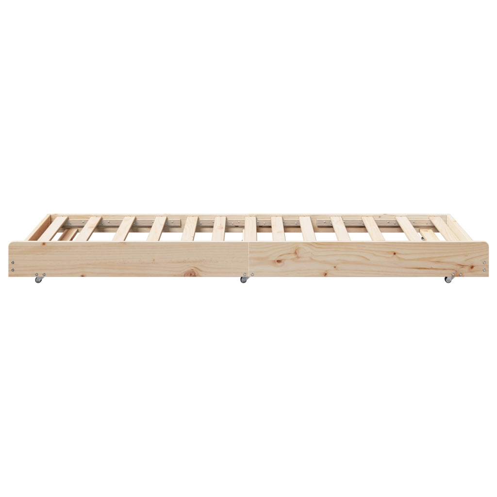 Letto Naturale Legno massello di pino 80 x 200 cm Durevole