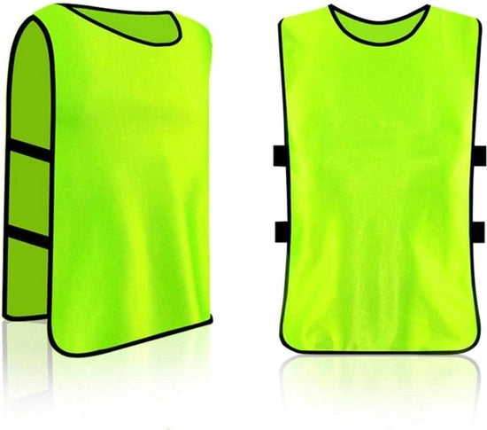 Set di maglie da allenamento 12 pezzi - Set di calze per squadra di calcio - Maglie da allenamento con code lunghe.