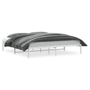 Letto matrimoniale | Letto per adulti | Giroletto in Metallo Bianco 200x200 cm
