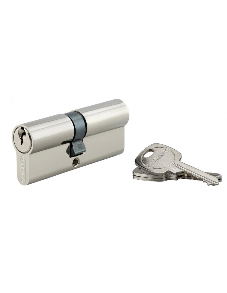 Cilindro europeo STD 35 x 40 mm nichelato, 3 chiavi – THIRARD