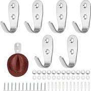 Set di aggancio per parete in acciaio inossidabile - moderno - set da 6 pezzi - per cucina, camera da letto e bagno