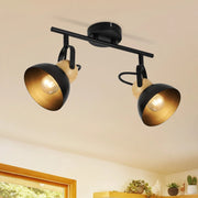 ZMH Faretto da soffitto a 2 luci orientabile a 350° Vintage Plafoniera Soggiorno