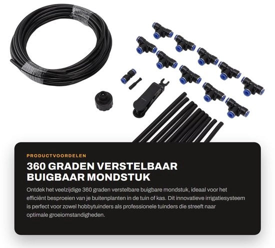 Sistema di aspersori 360 gradi regolabile - Bocchetta flessibile - Sistema di irrigazione per giardino - Costruzione duratura - Installazione semplice - Adatto per serre - Irrigazione per giardino

Modello: 
Specifica tecnica: 
Codice prodotto: