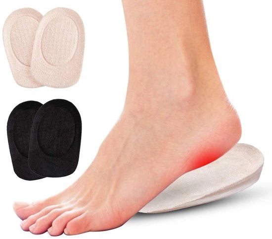 Supporti per piedi - Iniettatori di comfort - Elevatori per scarpe - Componenti di sostegno - Adatti per uomini/donne - Supporti per iniettatori di scarpe - Modello: Optimaal Comfort - Codice prodotto: Hakbekers - Dimensioni: [specifiche tecniche]
